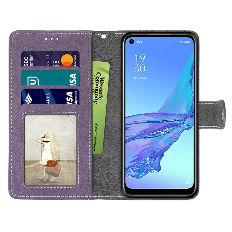 For OPPO A53 4G(2020) / A53s / A32 / A33 (2020) Retro Frosted Horizontal Flip PU Leather Case with Holder & Card Slots & Wallet & Photo Frame
