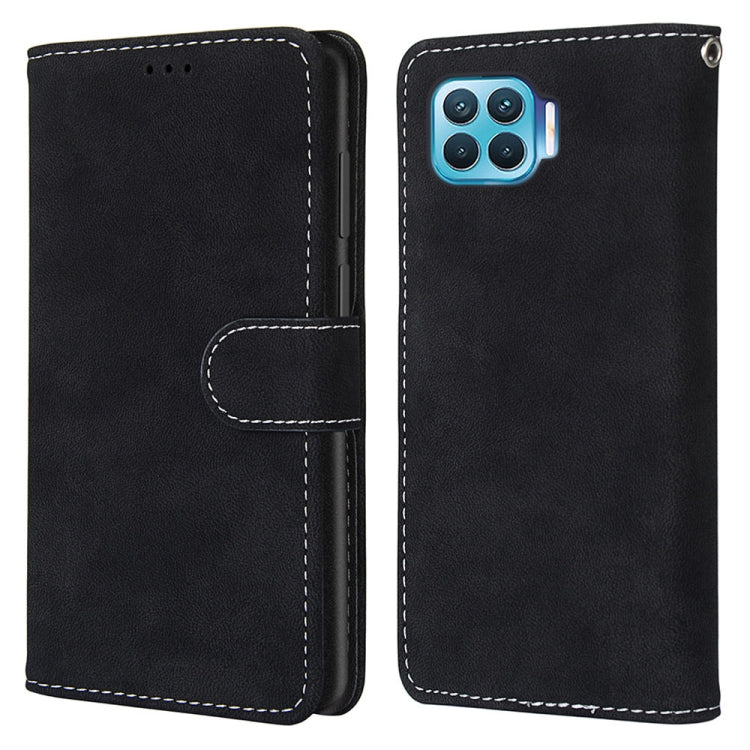 For OPPO F17 Pro / A93 4G / Reno4 Lite / Reno4 F Retro Frosted Horizontal Flip PU Leather Case with Holder & Card Slots & Wallet & Photo Frame