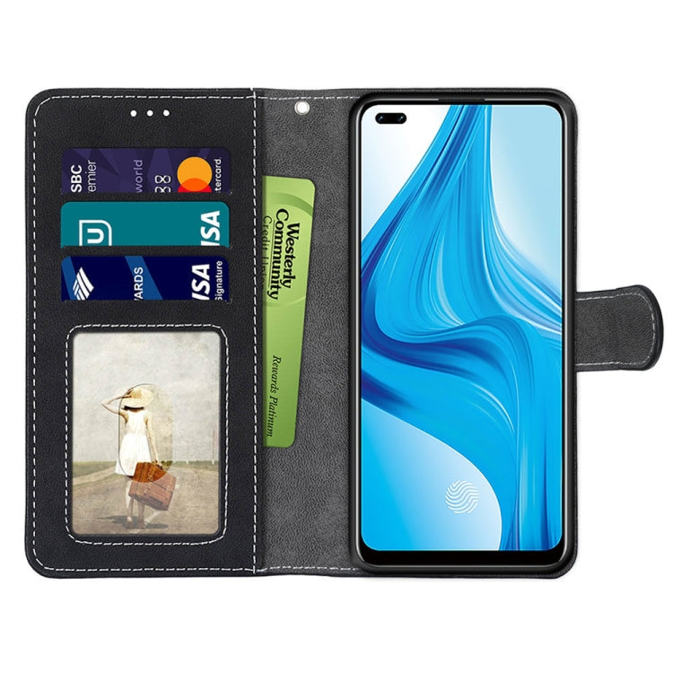 For OPPO F17 Pro / A93 4G / Reno4 Lite / Reno4 F Retro Frosted Horizontal Flip PU Leather Case with Holder & Card Slots & Wallet & Photo Frame