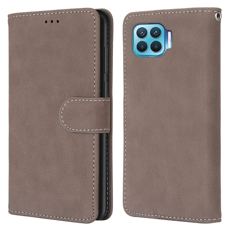 For OPPO F17 Pro / A93 4G / Reno4 Lite / Reno4 F Retro Frosted Horizontal Flip PU Leather Case with Holder & Card Slots & Wallet & Photo Frame