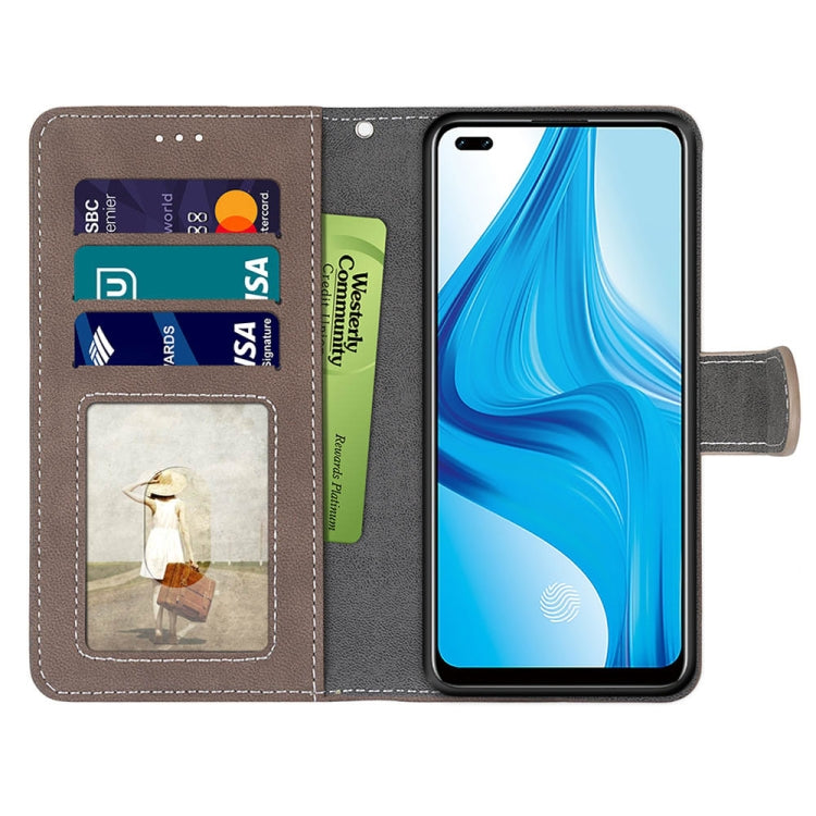 For OPPO F17 Pro / A93 4G / Reno4 Lite / Reno4 F Retro Frosted Horizontal Flip PU Leather Case with Holder & Card Slots & Wallet & Photo Frame