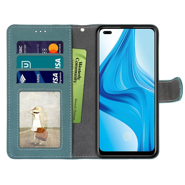 For OPPO F17 Pro / A93 4G / Reno4 Lite / Reno4 F Retro Frosted Horizontal Flip PU Leather Case with Holder & Card Slots & Wallet & Photo Frame