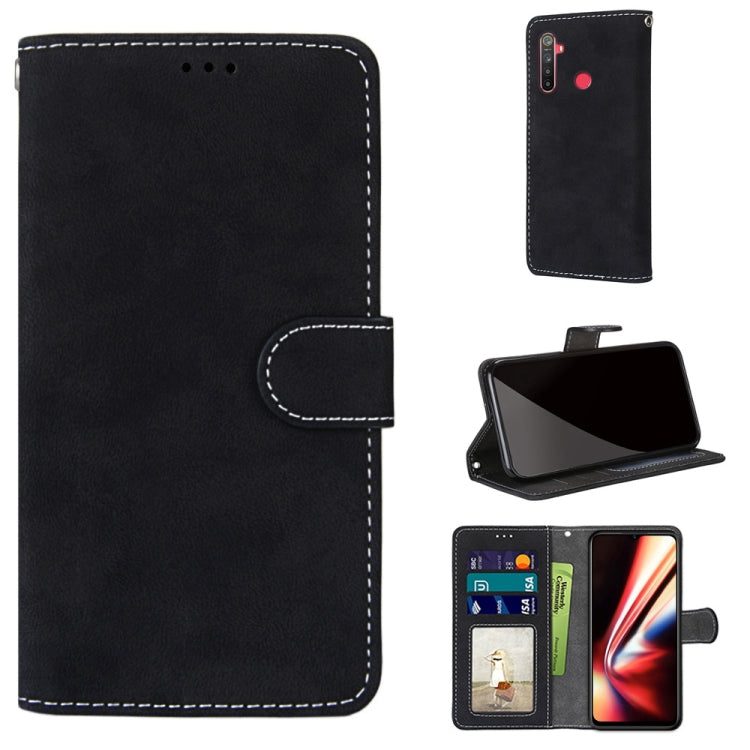 For OPPO Realme 5 / 5s / 5i / C3 / C3i / 6i / Narzo10 / 10A / 20A Retro Frosted Horizontal Flip PU Leather Case with Holder & Card Slots & Wallet & Photo Frame