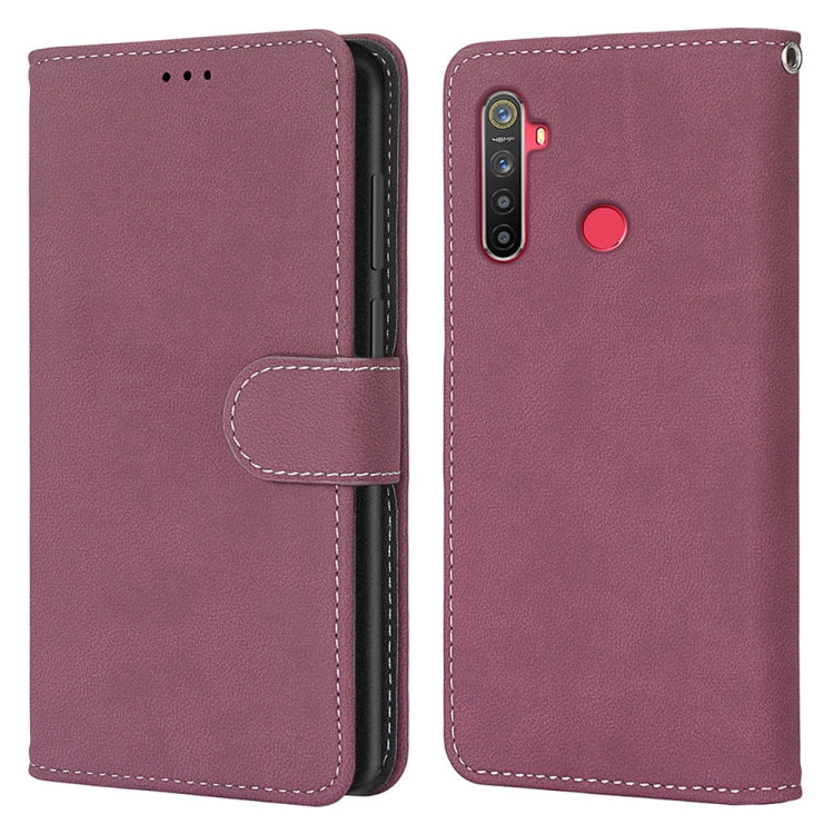 For OPPO Realme 5 / 5s / 5i / C3 / C3i / 6i / Narzo10 / 10A / 20A Retro Frosted Horizontal Flip PU Leather Case with Holder & Card Slots & Wallet & Photo Frame