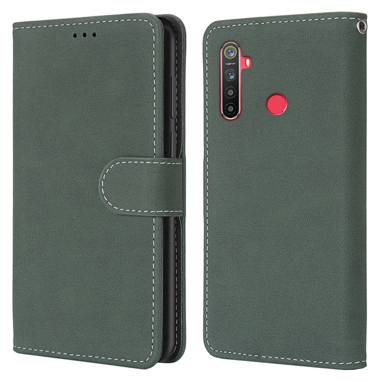 For OPPO Realme 5 / 5s / 5i / C3 / C3i / 6i / Narzo10 / 10A / 20A Retro Frosted Horizontal Flip PU Leather Case with Holder & Card Slots & Wallet & Photo Frame