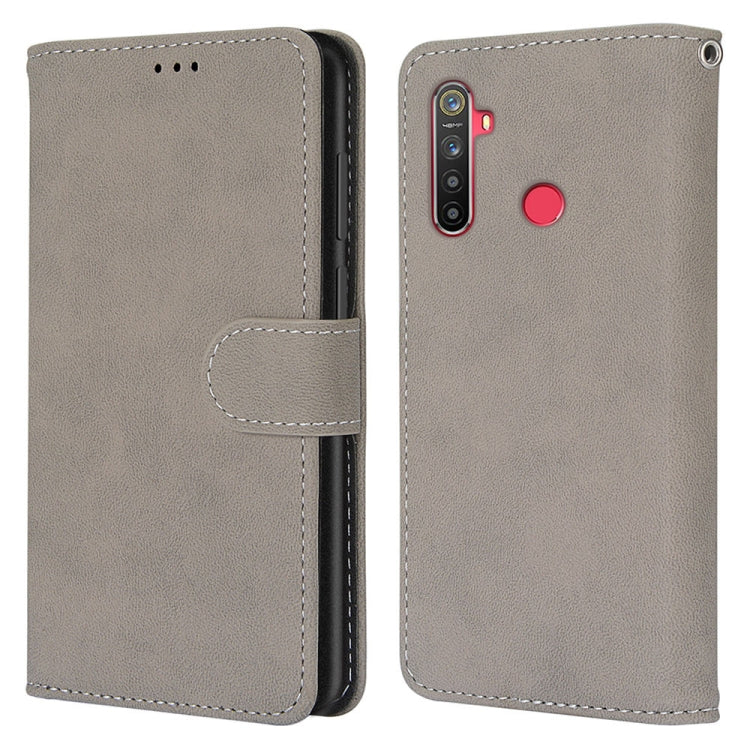 For OPPO Realme 5 / 5s / 5i / C3 / C3i / 6i / Narzo10 / 10A / 20A Retro Frosted Horizontal Flip PU Leather Case with Holder & Card Slots & Wallet & Photo Frame
