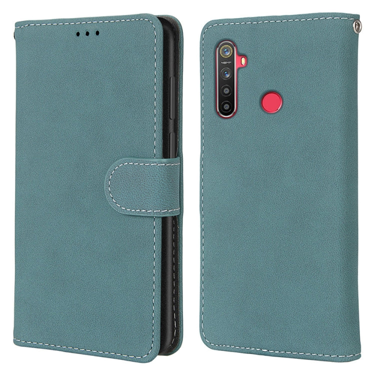 For OPPO Realme 5 / 5s / 5i / C3 / C3i / 6i / Narzo10 / 10A / 20A Retro Frosted Horizontal Flip PU Leather Case with Holder & Card Slots & Wallet & Photo Frame