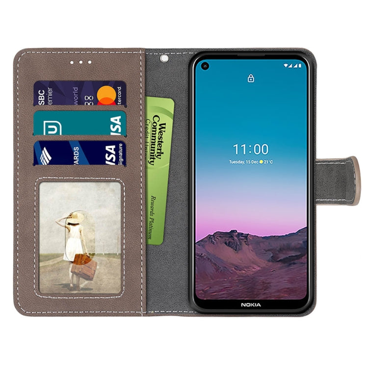 For Nokia 5.4 Retro Frosted Horizontal Flip PU Leather Case with Holder & Card Slots & Wallet & Photo Frame