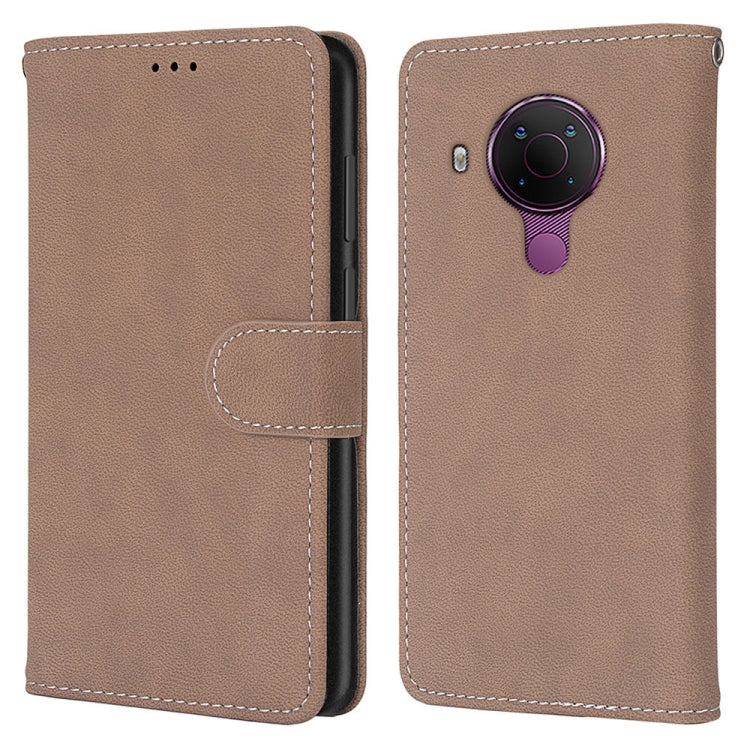 For Nokia 5.4 Retro Frosted Horizontal Flip PU Leather Case with Holder & Card Slots & Wallet & Photo Frame