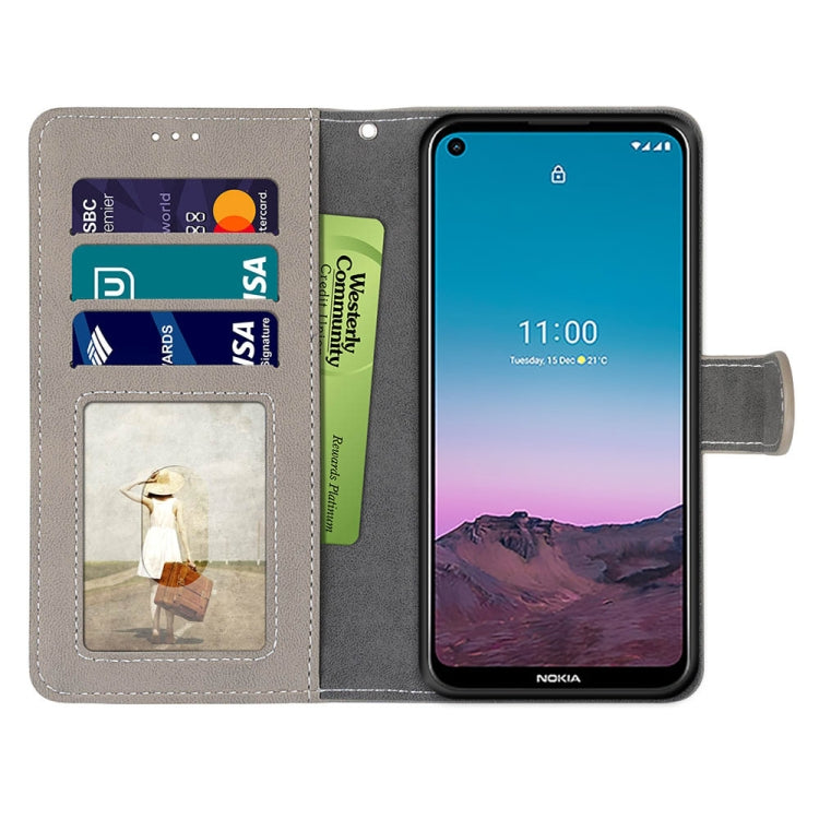 For Nokia 5.4 Retro Frosted Horizontal Flip PU Leather Case with Holder & Card Slots & Wallet & Photo Frame
