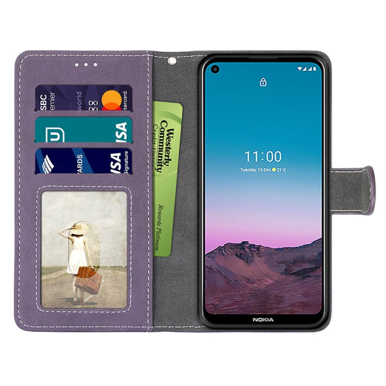 For Nokia 5.4 Retro Frosted Horizontal Flip PU Leather Case with Holder & Card Slots & Wallet & Photo Frame