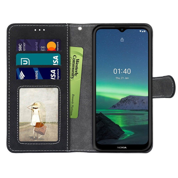 For Nokia 1.4 Retro Frosted Horizontal Flip PU Leather Case with Holder & Card Slots & Wallet & Photo Frame