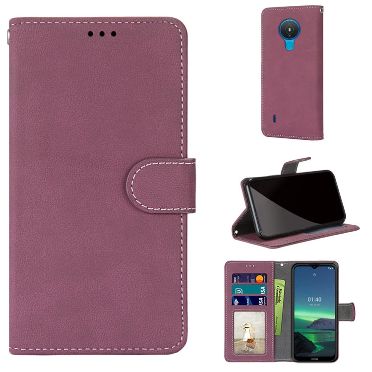 For Nokia 1.4 Retro Frosted Horizontal Flip PU Leather Case with Holder & Card Slots & Wallet & Photo Frame