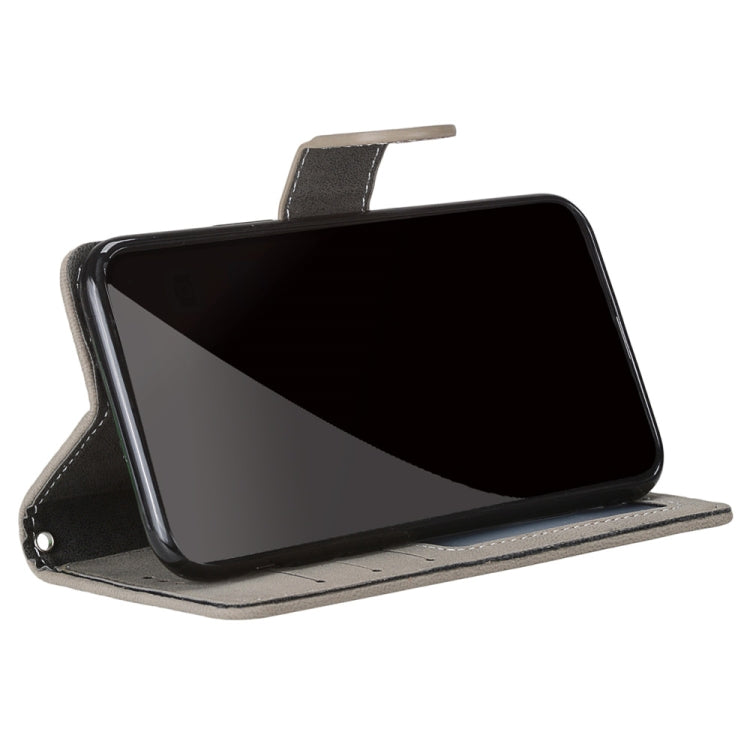 For Alcatel 3L 2021 Retro Frosted Horizontal Flip PU Leather Case with Holder & Card Slots & Wallet & Photo Frame