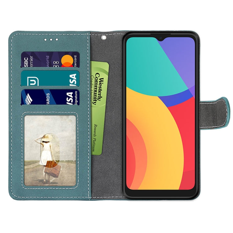 For Alcatel 3L 2021 Retro Frosted Horizontal Flip PU Leather Case with Holder & Card Slots & Wallet & Photo Frame
