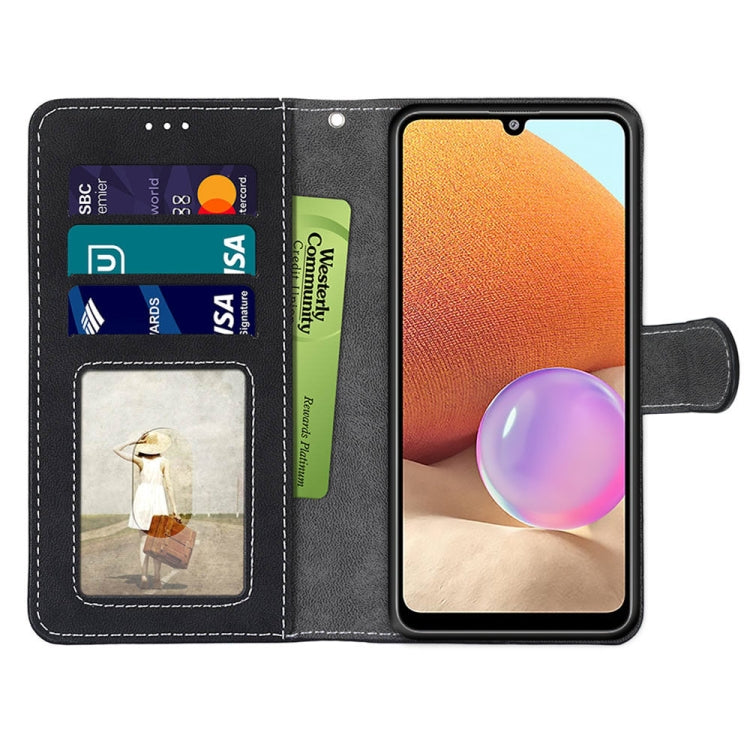 For Samsung Galaxy A32 4G / A32 Lite Retro Frosted Horizontal Flip PU Leather Case with Holder & Card Slots & Wallet & Photo Frame