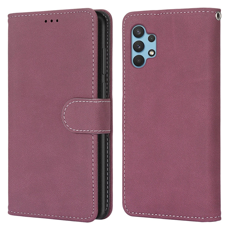 For Samsung Galaxy A32 4G / A32 Lite Retro Frosted Horizontal Flip PU Leather Case with Holder & Card Slots & Wallet & Photo Frame