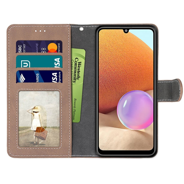 For Samsung Galaxy A32 4G / A32 Lite Retro Frosted Horizontal Flip PU Leather Case with Holder & Card Slots & Wallet & Photo Frame