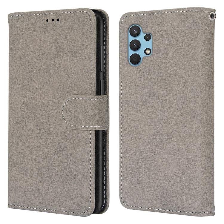 For Samsung Galaxy A32 4G / A32 Lite Retro Frosted Horizontal Flip PU Leather Case with Holder & Card Slots & Wallet & Photo Frame