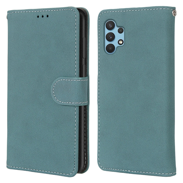 For Samsung Galaxy A32 4G / A32 Lite Retro Frosted Horizontal Flip PU Leather Case with Holder & Card Slots & Wallet & Photo Frame