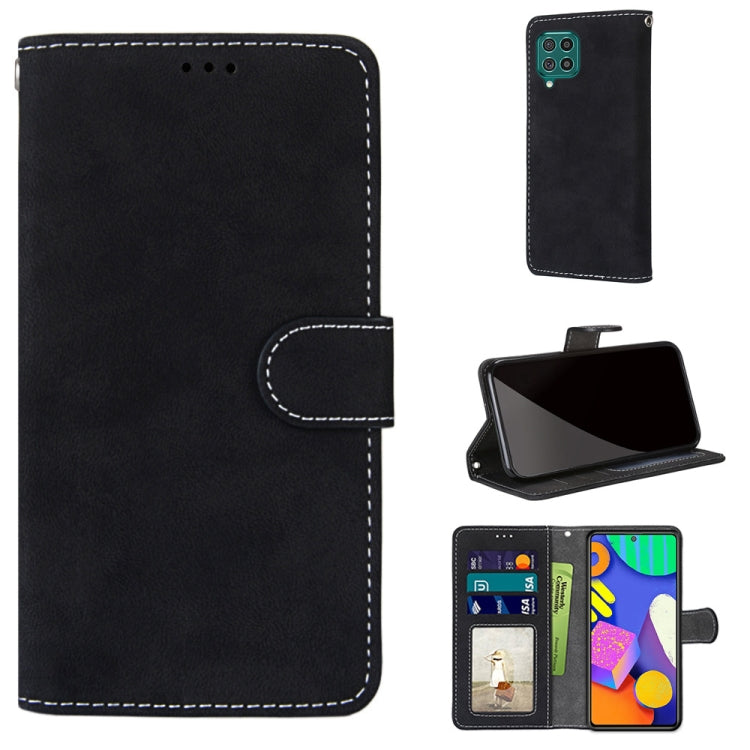 For Samsung Galaxy F62 / M62 Retro Frosted Horizontal Flip PU Leather Case with Holder & Card Slots & Wallet & Photo Frame