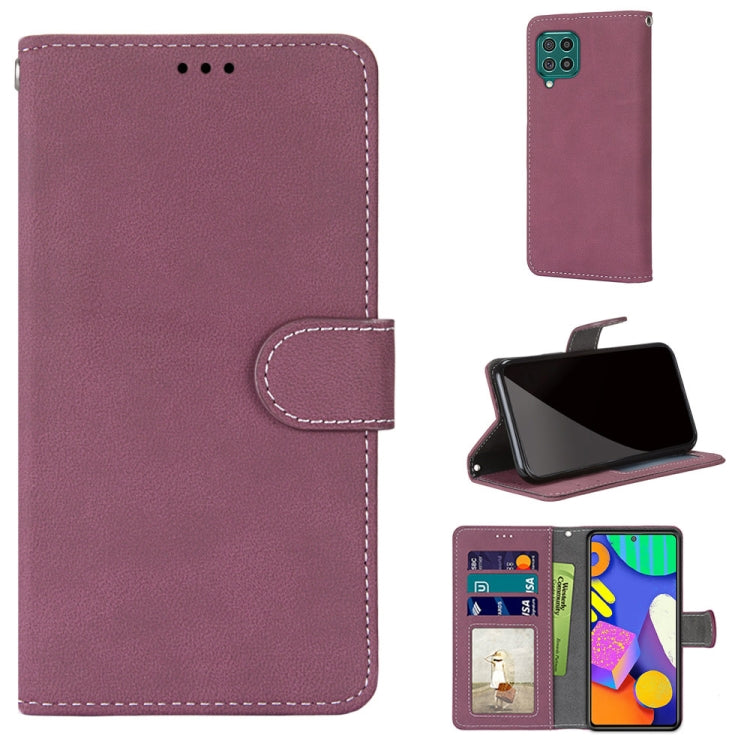 For Samsung Galaxy F62 / M62 Retro Frosted Horizontal Flip PU Leather Case with Holder & Card Slots & Wallet & Photo Frame