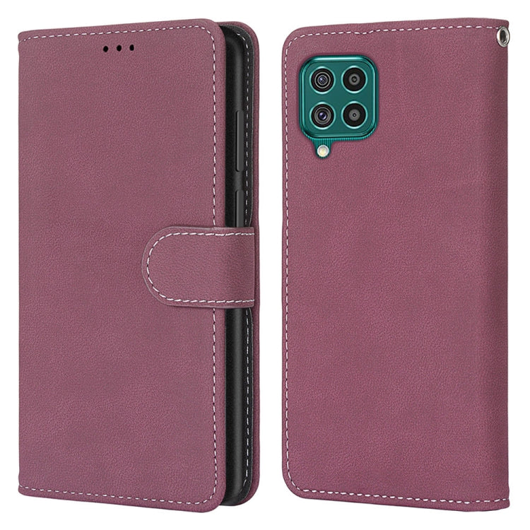 For Samsung Galaxy F62 / M62 Retro Frosted Horizontal Flip PU Leather Case with Holder & Card Slots & Wallet & Photo Frame