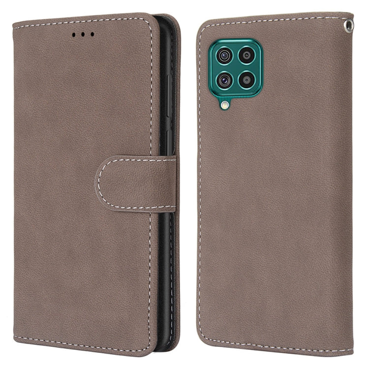 For Samsung Galaxy F62 / M62 Retro Frosted Horizontal Flip PU Leather Case with Holder & Card Slots & Wallet & Photo Frame
