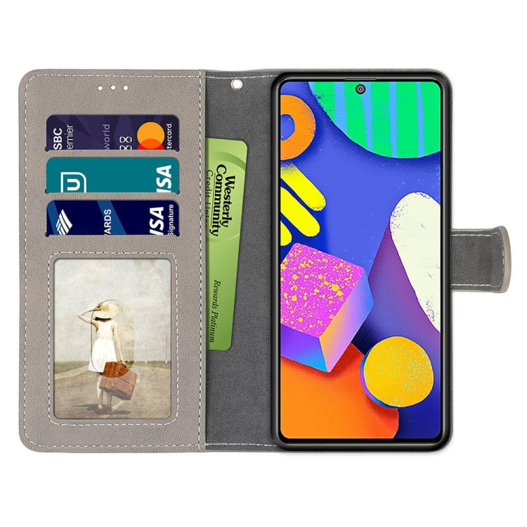 For Samsung Galaxy F62 / M62 Retro Frosted Horizontal Flip PU Leather Case with Holder & Card Slots & Wallet & Photo Frame