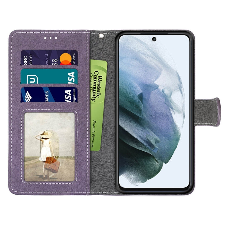 For Samsung Galaxy S21 FE Retro Frosted Horizontal Flip PU Leather Case with Holder & Card Slots & Wallet & Photo Frame