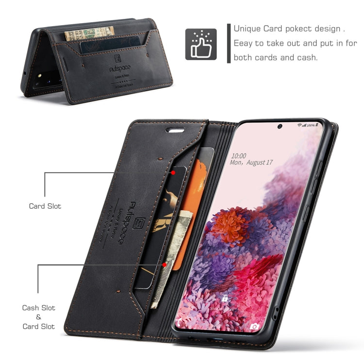 For Samsung Galaxy S20 AutSpace A01 Retro Skin-feel Crazy Horse Texture Horizontal Flip Leather Case with Holder & Card Slots & Wallet & RFID