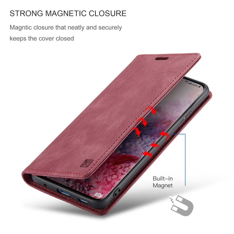 For Samsung Galaxy S20 AutSpace A01 Retro Skin-feel Crazy Horse Texture Horizontal Flip Leather Case with Holder & Card Slots & Wallet & RFID