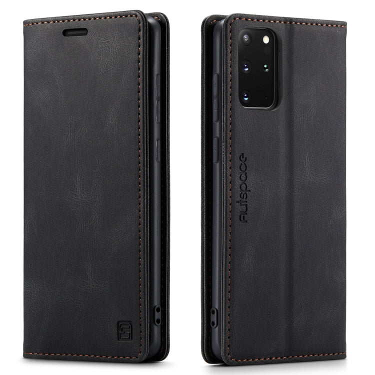 For Samsung Galaxy S20+ AutSpace A01 Retro Skin-feel Crazy Horse Texture Horizontal Flip Leather Case with Holder & Card Slots & Wallet & RFID