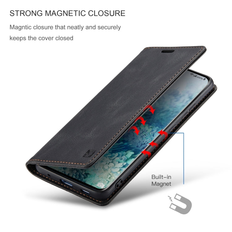 For Samsung Galaxy S20+ AutSpace A01 Retro Skin-feel Crazy Horse Texture Horizontal Flip Leather Case with Holder & Card Slots & Wallet & RFID