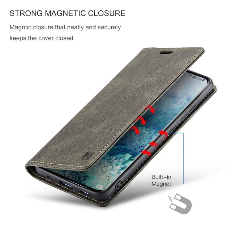 For Samsung Galaxy S20+ AutSpace A01 Retro Skin-feel Crazy Horse Texture Horizontal Flip Leather Case with Holder & Card Slots & Wallet & RFID