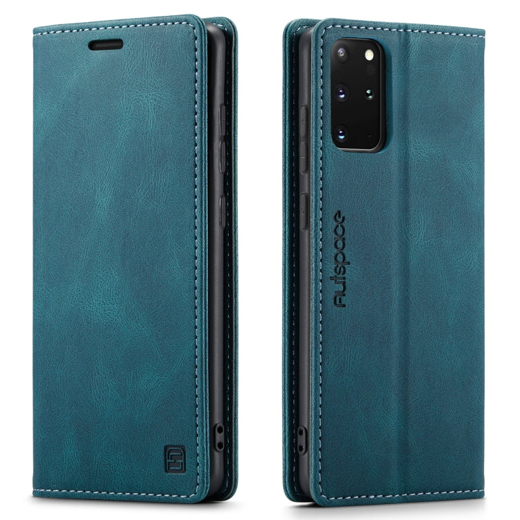For Samsung Galaxy S20+ AutSpace A01 Retro Skin-feel Crazy Horse Texture Horizontal Flip Leather Case with Holder & Card Slots & Wallet & RFID