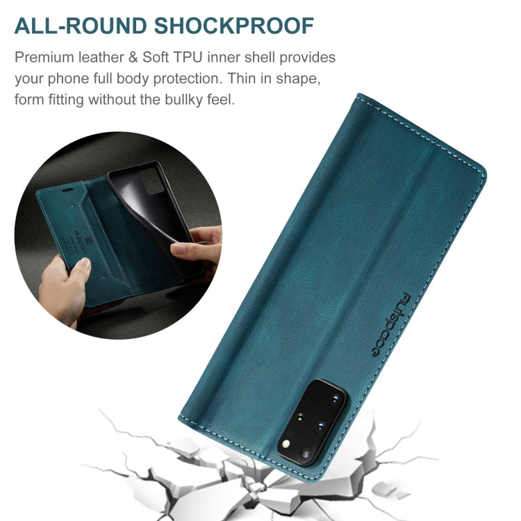 For Samsung Galaxy S20+ AutSpace A01 Retro Skin-feel Crazy Horse Texture Horizontal Flip Leather Case with Holder & Card Slots & Wallet & RFID