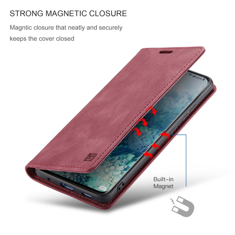 For Samsung Galaxy S20+ AutSpace A01 Retro Skin-feel Crazy Horse Texture Horizontal Flip Leather Case with Holder & Card Slots & Wallet & RFID