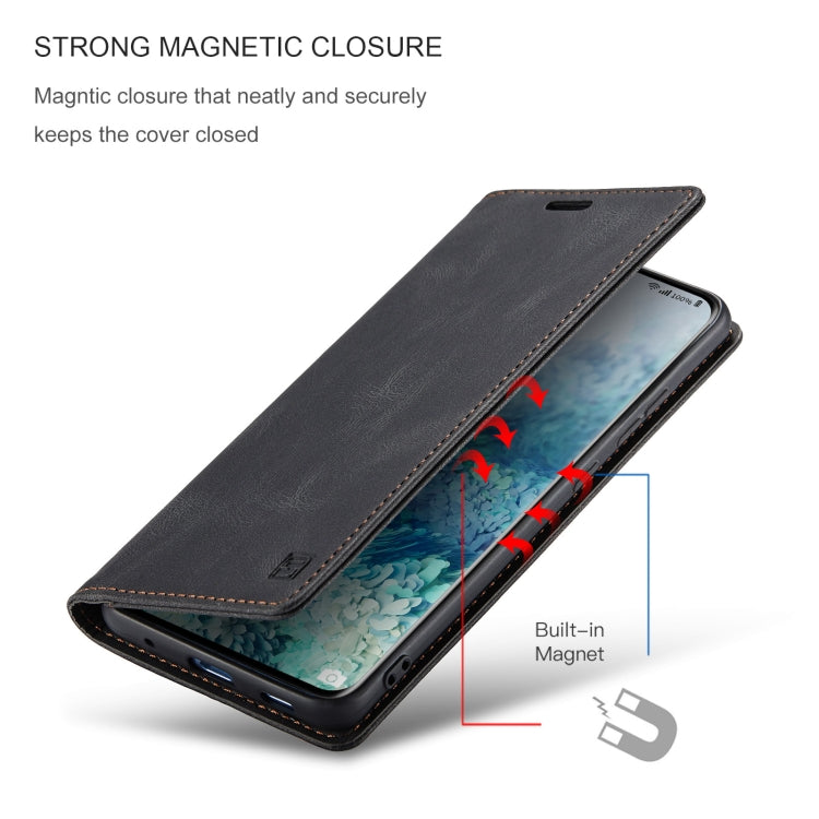 For Samsung Galaxy S20 Ultra AutSpace A01 Retro Skin-feel Crazy Horse Texture Horizontal Flip Leather Case with Holder & Card Slots & Wallet & RFID