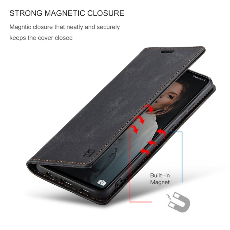 For Samsung Galaxy A72 5G / 4G AutSpace A01 Retro Skin-feel Crazy Horse Texture Horizontal Flip Leather Case with Holder & Card Slots & Wallet & RFID