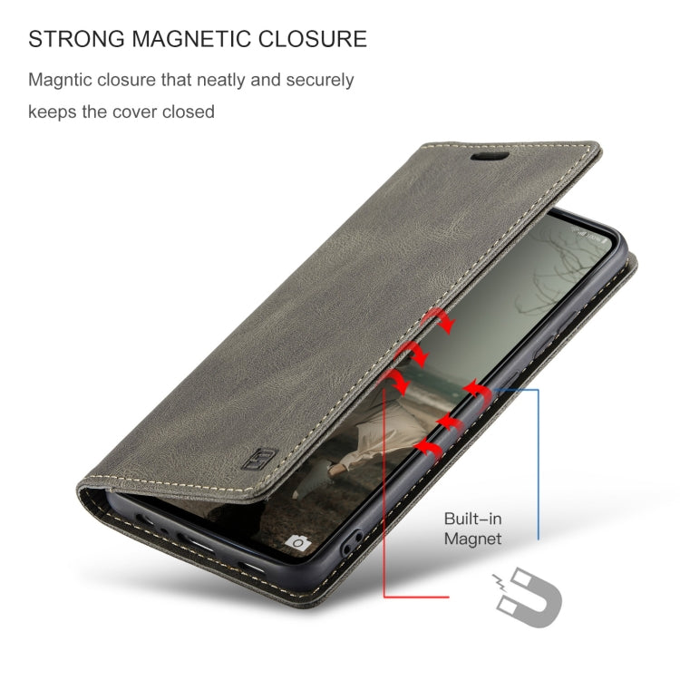 For Samsung Galaxy A72 5G / 4G AutSpace A01 Retro Skin-feel Crazy Horse Texture Horizontal Flip Leather Case with Holder & Card Slots & Wallet & RFID