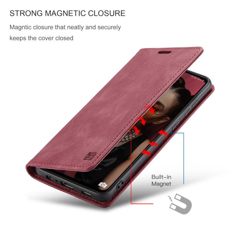 For Samsung Galaxy A72 5G / 4G AutSpace A01 Retro Skin-feel Crazy Horse Texture Horizontal Flip Leather Case with Holder & Card Slots & Wallet & RFID