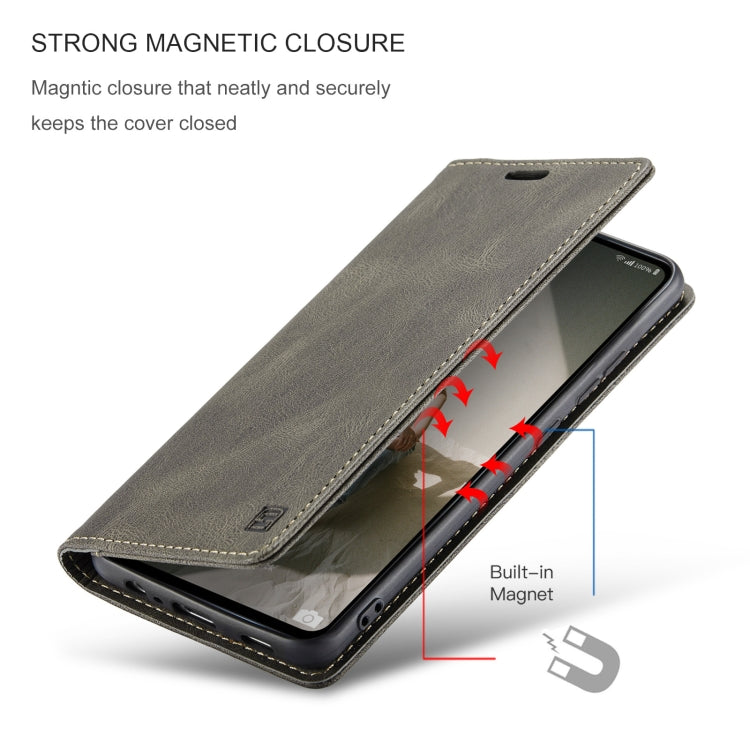 For Samsung Galaxy A52 5G / 4G AutSpace A01 Retro Skin-feel Crazy Horse Texture Horizontal Flip Leather Case with Holder & Card Slots & Wallet & RFID