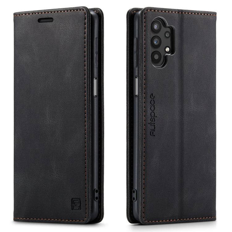 For Samsung Galaxy A32 5G AutSpace A01 Retro Skin-feel Crazy Horse Texture Horizontal Flip Leather Case with Holder & Card Slots & Wallet & RFID
