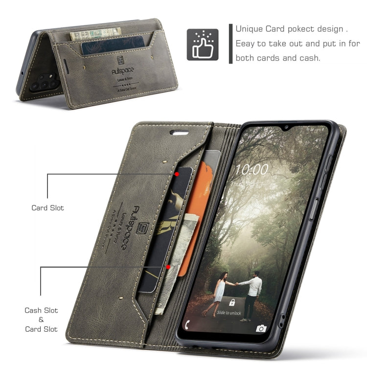 For Samsung Galaxy A32 5G AutSpace A01 Retro Skin-feel Crazy Horse Texture Horizontal Flip Leather Case with Holder & Card Slots & Wallet & RFID