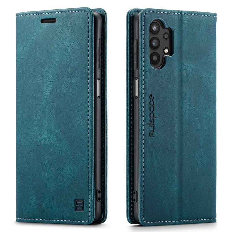 For Samsung Galaxy A32 5G AutSpace A01 Retro Skin-feel Crazy Horse Texture Horizontal Flip Leather Case with Holder & Card Slots & Wallet & RFID