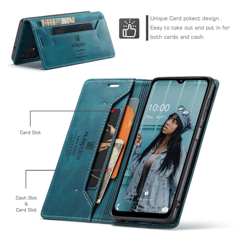 For Samsung Galaxy A32 5G AutSpace A01 Retro Skin-feel Crazy Horse Texture Horizontal Flip Leather Case with Holder & Card Slots & Wallet & RFID