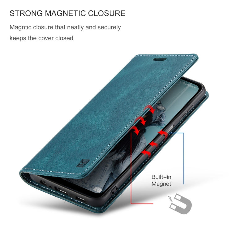 For Samsung Galaxy A32 5G AutSpace A01 Retro Skin-feel Crazy Horse Texture Horizontal Flip Leather Case with Holder & Card Slots & Wallet & RFID