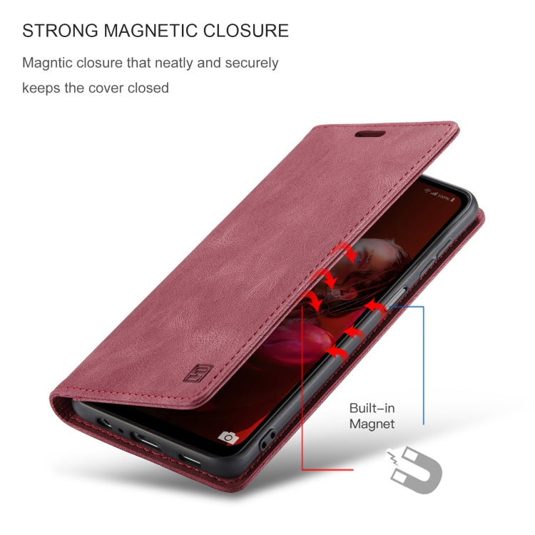 For Samsung Galaxy A32 5G AutSpace A01 Retro Skin-feel Crazy Horse Texture Horizontal Flip Leather Case with Holder & Card Slots & Wallet & RFID