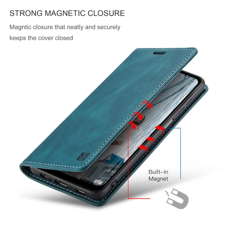 For Samsung Galaxy A12 AutSpace A01 Retro Skin-feel Crazy Horse Texture Horizontal Flip Leather Case with Holder & Card Slots & Wallet & RFID